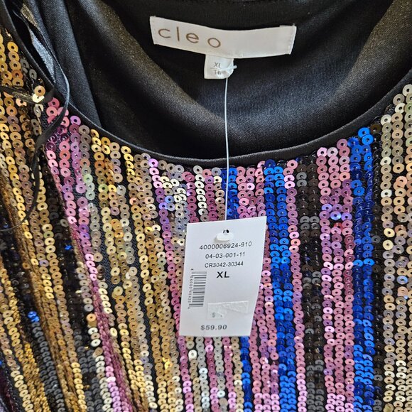 Cleo Rainbow Sequin Shirt - Picture 5 of 7